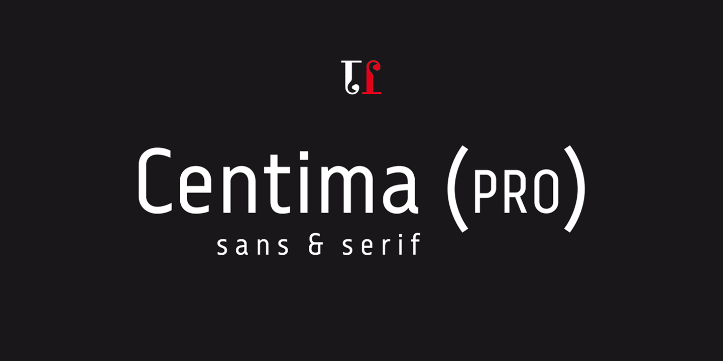 Пример шрифта Centima Pro
